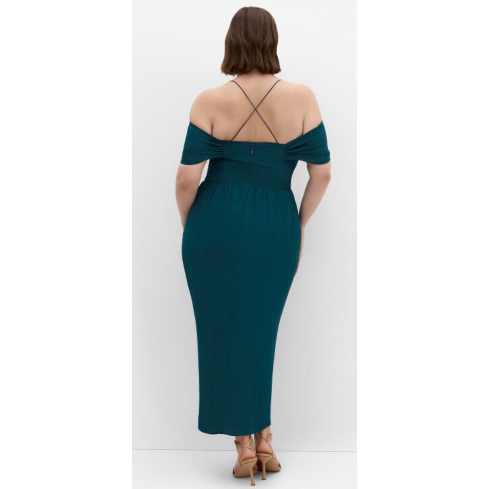 City Chic Emerald Entwine Maxi Dress 12 NWT - Picture 2 of 5